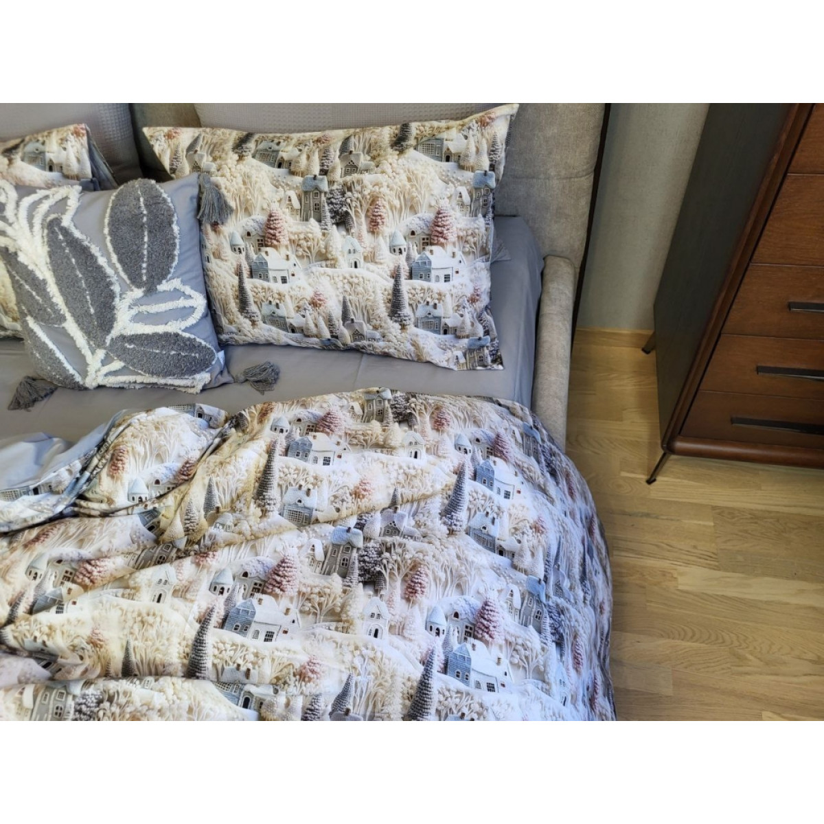 Постільна білизна з бавовни cotton 5D Казкове Місто